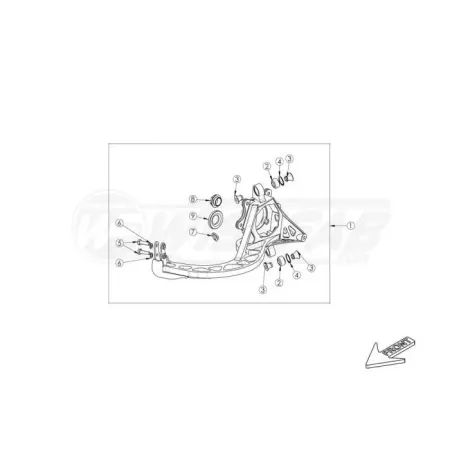 Rear Knuckle Assembly Left Wisefab WF361_100LA