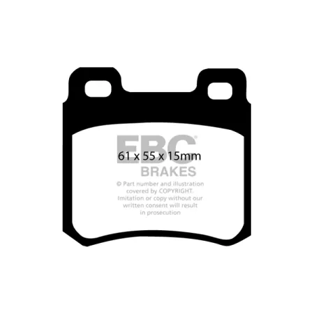 DP671 Klocki hamulcowe ULTIMAX2 EBC Brakes Mercedes-Benz 190 W201 W124 200 W124 200 CE W124 200 D W124 200 E W124 220 CE W124 220 E W124 230 CE W124 2