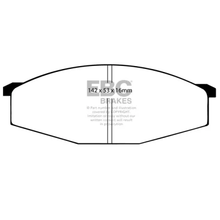 DP445 Klocki hamulcowe ULTIMAX2 EBC Brakes Datsun Patrol 160 Nissan Patrol 160 Patrol 260 Patrol Y60 Nissan COMMERCIAL Cabstar F22 Cabstar F23