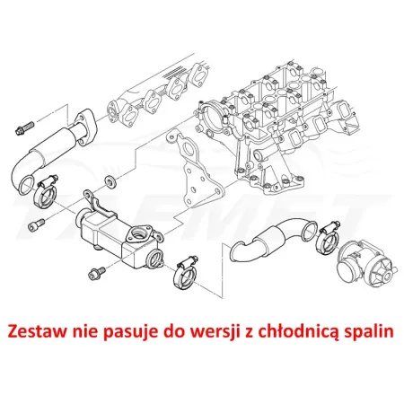 Zamiennik zaworu EGR BMW z silnikami 2.0 2.5 3.0 D M51 M47 M57