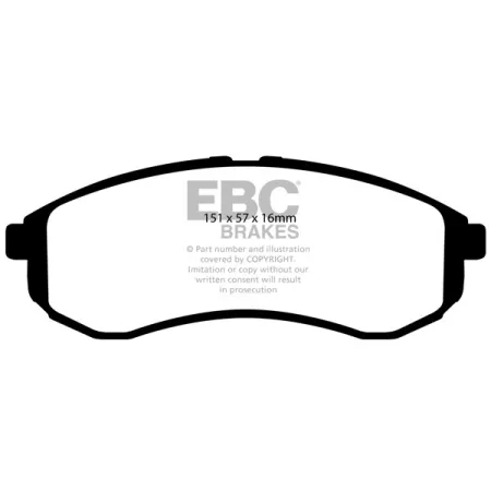 DP41481R Klocki hamulcowe YELLOWSTUFF EBC Brakes Mitsubishi COMMERCIAL L 200 9606