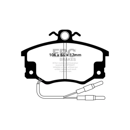 DP420/4 Klocki hamulcowe ULTIMAX2 EBC Brakes Lancia Delta Prisma Delta GT