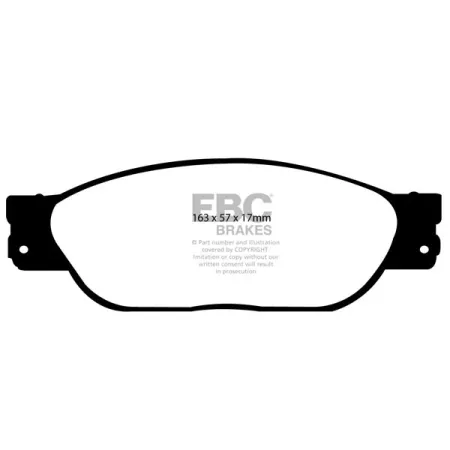 DP41220R Klocki hamulcowe YELLOWSTUFF EBC Brakes Ford Thunderbird Jaguar Lincoln LS Ford Thunderbird Jaguar S-Type Lincoln LS SType