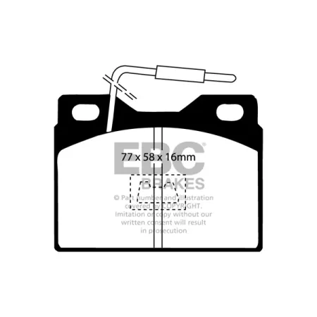 DP220/9 Klocki hamulcowe ULTIMAX2 EBC Brakes Citroen Visa