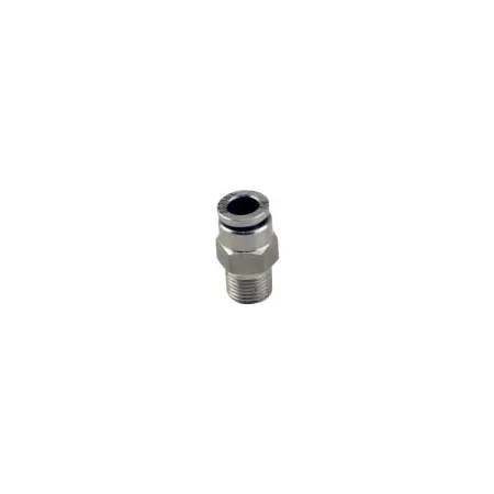 Nypel adapter Turbosmart prosty 1/8 NPT Pushloc 1/4 stal nierdzewna
