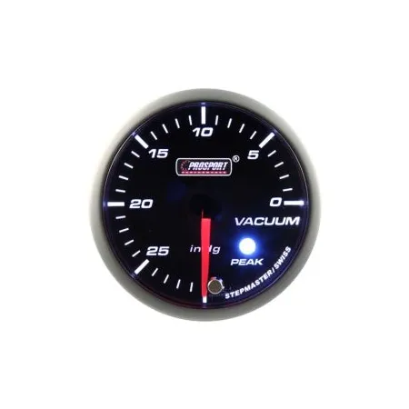 Wskaźnik Prosport Podciśnienie seria Stepper Motor Peak 52mm niebieski