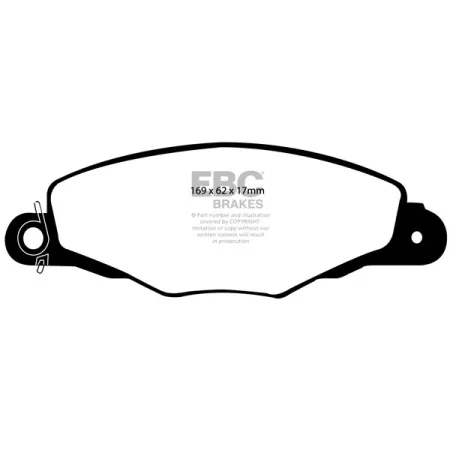 DP1188 Klocki hamulcowe ULTIMAX2 EBC Brakes Citroen Xantia Xantia Estate XM Saloon XM Estate