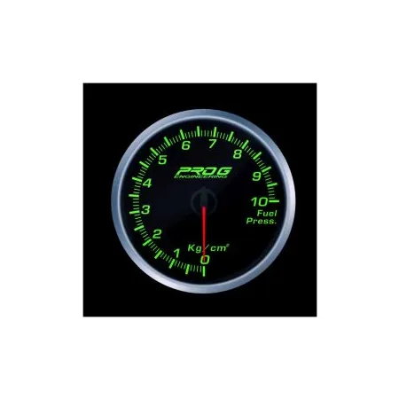 Wskaźnik Pro G Race Series RS, ciśnienia paliwa Kg/cm2 GREEN 60mm
