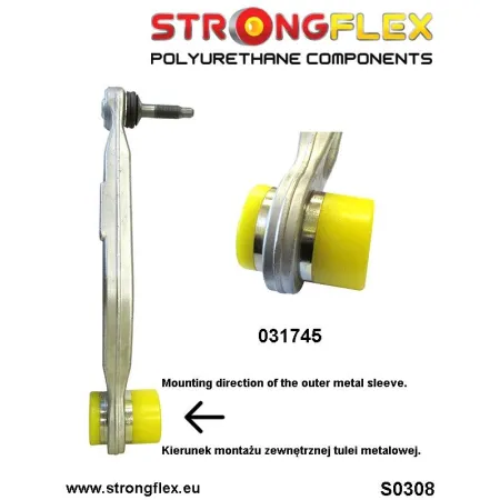 031745A: Tuleja wahacza tylnego górnego SPORT BMW e39