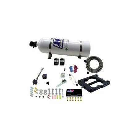 Q-Jet Spreadbore Nitrous System 50-300Hp with 15Lb Bottle Nitrous Express NX 30080-15
