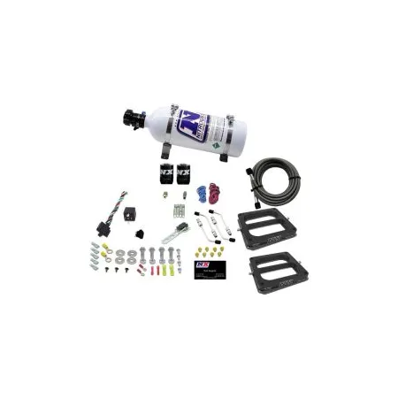 Dual 4500 Conventional Plate System Gasoline Pro-Power 100-500Hp with 5Lb Bottle Nitrous Express NX 50270-05