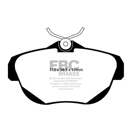 DP1971 Klocki hamulcowe ULTIMAX2 EBC Brakes Citroen Dispatch Combi Citroen COMMERCIAL Jumpy Fiat COMMERCIAL Scudo Peugeot E7 Expert Tepee Peugeot COMM