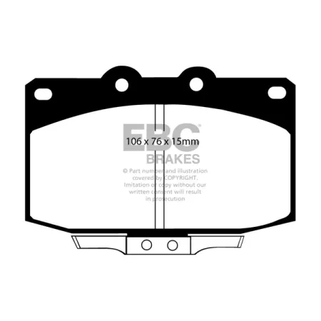 DP2763 Klocki hamulcowe GREENSTUFF EBC Brakes Mazda RX7 FC Mazda RX7