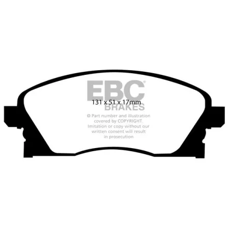 DP1341 Klocki hamulcowe ULTIMAX2 EBC Brakes Opel Combo Corsa C VAUXHALL Corsa C