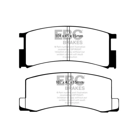 DP457 Klocki hamulcowe ULTIMAX2 EBC Brakes Lotus Eclat Excel Excel Toyota Celica RA63 Celica Supra MA61
