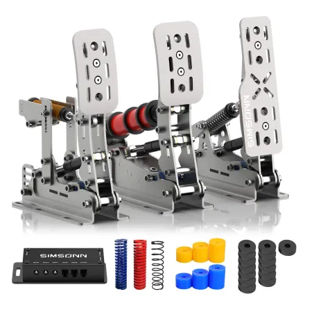 Pedalbox Pedały SIMSONN Plus X Racing Simracing Symulator - Srebrny