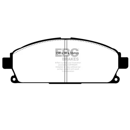 DP61247 Klocki hamulcowe GREENSTUFF EBC Brakes Nissan Elgrand E51 Elgrand E50 ACURA MDX Infiniti QX4 Nissan Pathfinder XTrail