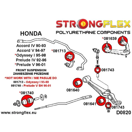 081713B: Tuleja stabilizatora przedniego