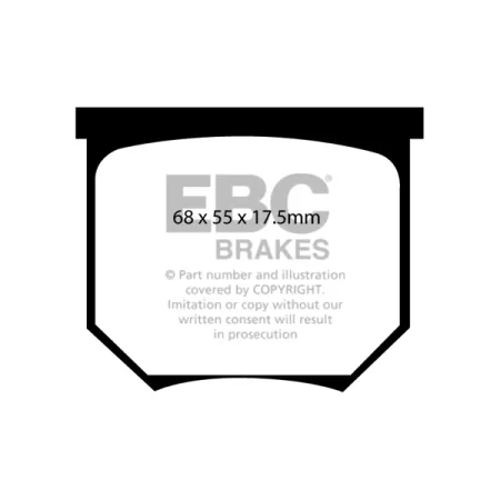 DP2034 Klocki hamulcowe GREENSTUFF EBC Brakes Lotus Elite