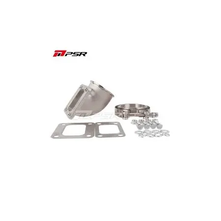 Pulsar PSR 90 Degree Elbow Adapter T3 / T4 3" V-Band Stainless Steel