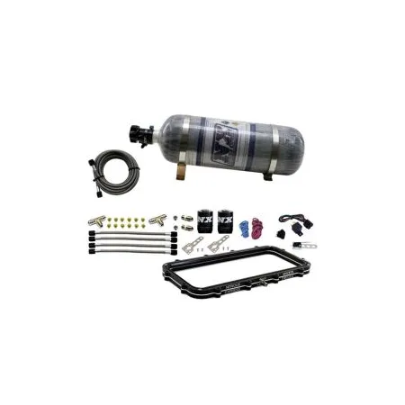 Holley High Ram Plenum Plate System with 12Lb Carbon Bottle Nitrous Express NX Bottle 20940-12