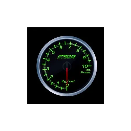 Wskaźnik Pro G Race Series RS, ciśnienia oleju Kg/cm2 GREEN 60mm