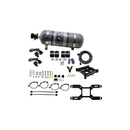 Billet Crossbar Plate System Dry Quad Stage 100-2000HP 4150 Flange 12LB Nitrous Express NX 66442-12