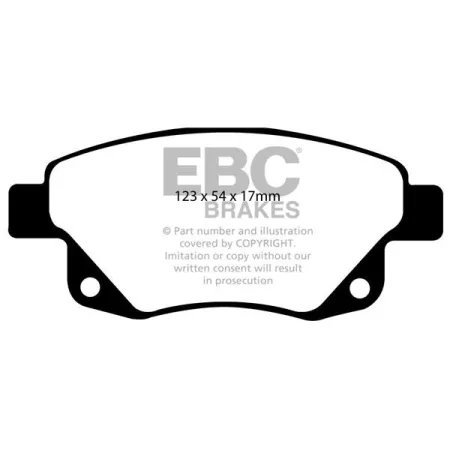 DP1918 Klocki hamulcowe ULTIMAX2 EBC Brakes Ford COMMERCIAL Tourneo Transit 3rd Gen 250 Transit 3rd Gen 260 Transit 3rd Gen 280 Transit 3rd Gen 300 Tr