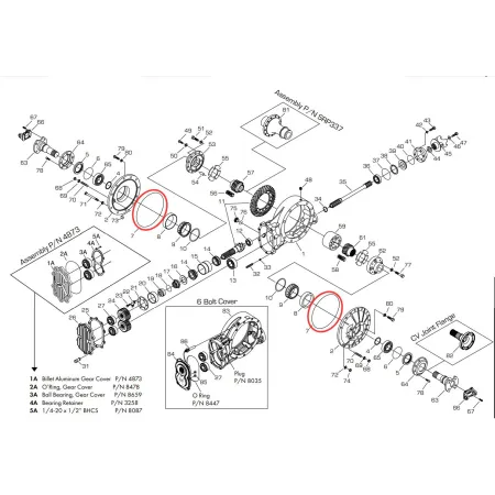 Winters O-ring pokrywy bocznej dyferencjału 7403T
