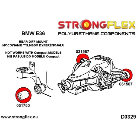 036105B: Kompletny zestaw zawieszenia BMW e36