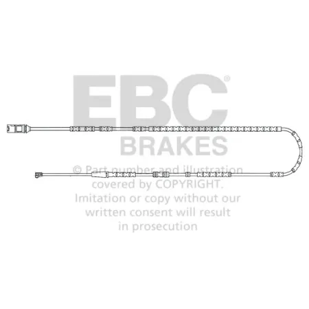 EFA145 Czujnik zużycia klocków hamulcowych EBC Brakes BMW Z4 E89 BMW Z4 E89 Z4