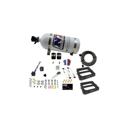 Dual 4500 Conventional Plate System Gasoline Pro-Power 100-500Hp with 10Lb Bottle Nitrous Express NX 50270-10