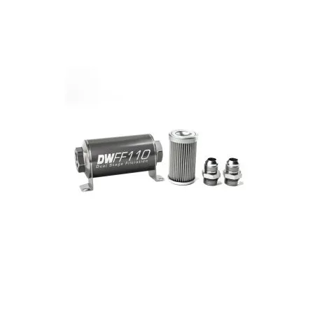 DeatschWerks In-Line Fuel Filter Kit -10AN 10 Micron 110mm