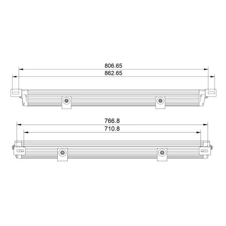 Belka LED Purelux Panther S800 Gen3 Prosta 78cm 324W