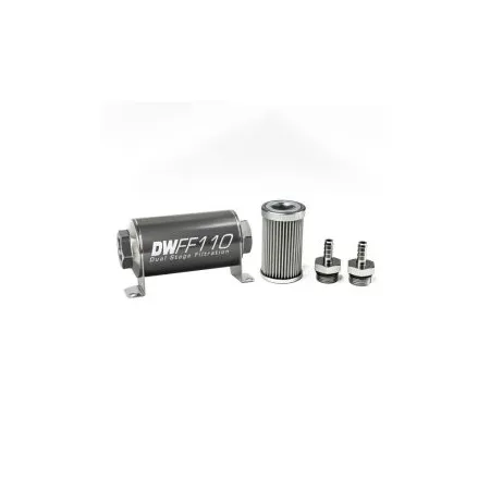 DeatschWerks In-Line Fuel Filter Kit 5/16IN 10 Micron 110mm