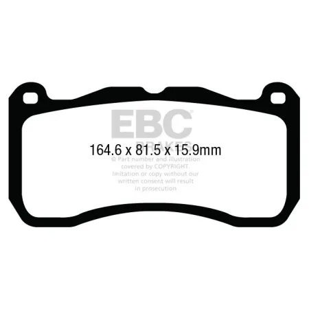 DP53013NDX Klocki hamulcowe BLUESTUFF NDX EBC Brakes Ford Mustang 5th Generation Shelby Ford Mustang 5th Gen Shelby GT500