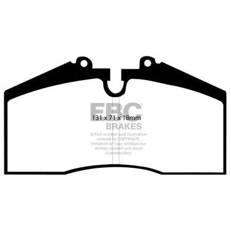 DP8767.18SR11 Sportowe klocki hamulcowe Sintered SR11™ EBC Brakes Porsche 911 964 Carrera RS 911 993 Carrera 911 993 Carrera Targa 911 993 Carrera 4 9