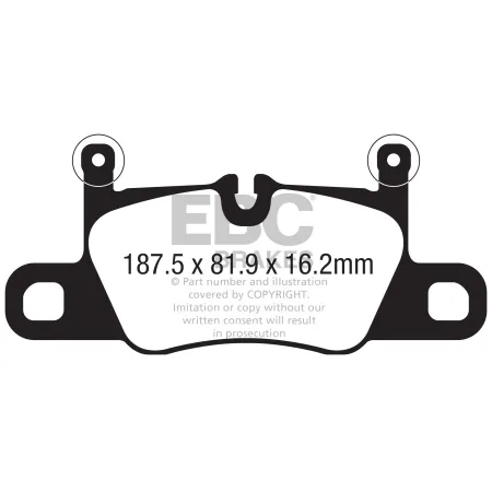 DP42371R Klocki hamulcowe YELLOWSTUFF EBC Brakes Porsche Cayenne Coupe Porsche 911 991/2 Cayenne 3rd Gen Cayenne Coupe 911 991/2 Carrera 4 911 991/2 C