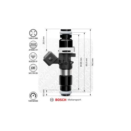 Nuke Performance Bosch Zestaw wtryskiwaczy 1462cc 65mm EV14L 6 szt