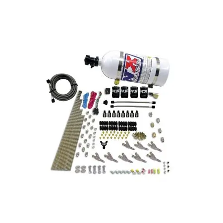 8 Cylinder SSV Direct Port 4 Solenoids with 10Lb Bottle 200-500Hp Jetting Nitrous Express NX 80016-10