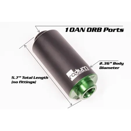 Filtr paliwa z wkładem microglass 6um Radium Engineering