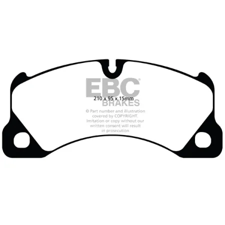 DP41835R Klocki hamulcowe YELLOWSTUFF EBC Brakes Porsche Cayenne 9PA Cayenne 92A Cayenne Coupe Macan Panamera 970 Panamera 2nd Gen 971 Taycan Volkswag