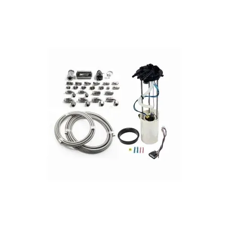 Kompletny układ paliwowy z koszem DeatschWerks Chevy Silverado 1500/2500/3500 & GMC Sierra 1500/2500/3500 1999-2004 V8 4.8L/5.3L/6.0L Excl Flex Fuel