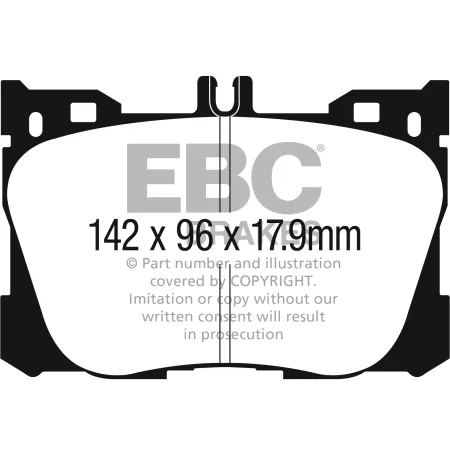 DPX3070 Klocki hamulcowe ULTIMAX2 EBC Brakes Mercedes-Benz