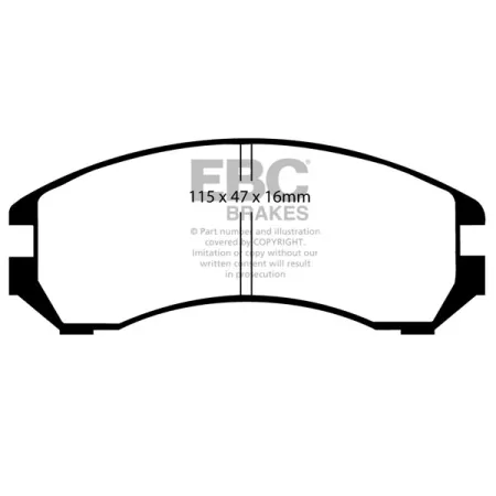 DP665 Klocki hamulcowe ULTIMAX2 EBC Brakes Nissan Silvia S13 Sunny B12 Sunny N13 Suzuki Swift AJ14S Sunny B12 LX Sunny N13 LX Sunny B12 ZX Sunny N13 G