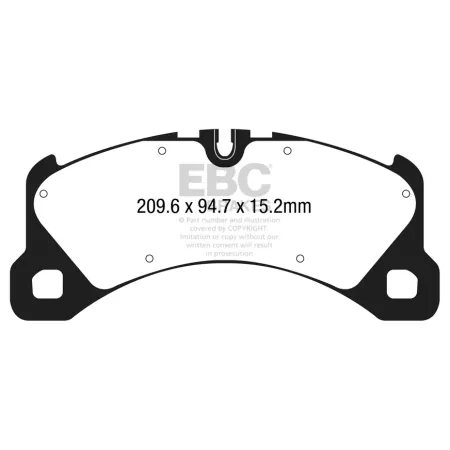 DP42203R Klocki hamulcowe YELLOWSTUFF EBC Brakes Porsche Macan Panamera 2nd Gen 971 Porsche Macan Panamera 971 Panamera Sport Turismo 971 Macan S Pana