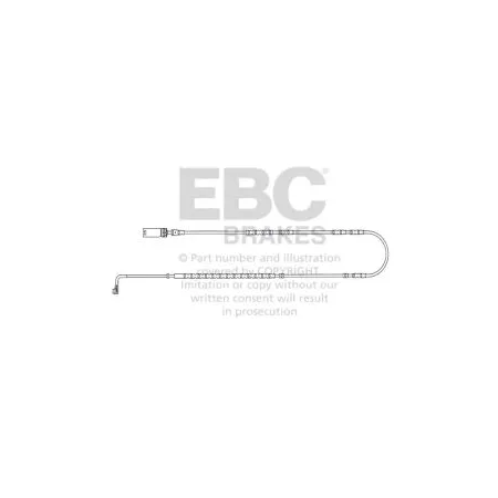 EFA132 Czujnik zużycia klocków hamulcowych EBC Brakes BMW X1 E84
