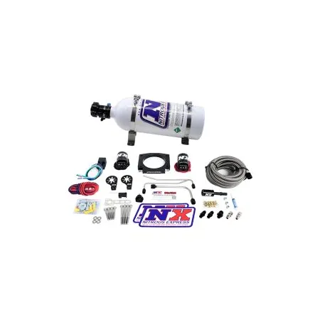 LS Single Entry 90mm Plate Hardline System with 5Lb Bottle (50-400Hp) Nitrous Express NX 20934S-05