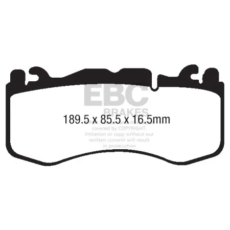 DP42174R Klocki hamulcowe YELLOWSTUFF EBC Brakes Aston Martin DB11 DBX Rapide Vantage S LAGONDA Taraf Aston Martin Rapide Vantage Rapide S Vantage DB1