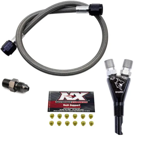 Shark SHO 400 Hp EFI Nozzle with 2ft Custom Hose Nitrous Express NX 90019